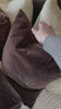 Thick and reminiscent of a mohair style texture, the Bridger Monte Chocolate Pillow is an Amethyst fave.  Crafted from saturated solid wool velvet, a deep brown pillow offers a sustainable alternative to mohair. A clean-lined design with knife edges and a hidden zipper.Choose Your Options16"X24"Cover + Down InsertOverall Dimensions: 24.00"w x 6.50"d x 16. Amethyst Home provides interior design, new home construction design consulting, vintage area rugs, and lighting in the Monterey metro area.