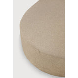 Bulky Almond Semi-Circle Footstool | shipping 7/13/2026