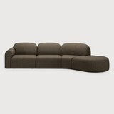 Bulky Cedar Right Semi Circle Sofa Set | shipping 7/13/2026