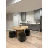 Sinclair Surrey Olive Round Ottoman