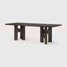 Flow Mahogany Brown Dining Table
