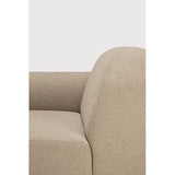 Bulky Almond Semi Circle Left Sofa Set | shipping 7/13/2026