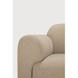 Bulky Almond Right Semi-Circle Sofa Set | shipping 7/13/2026