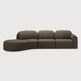 Bulky Cedar Left Semi-Circle Sofa Set | shipping 7/13/2026
