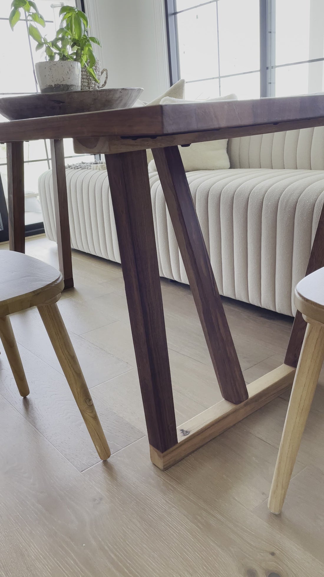 Four Hands Cyril Dining Table Natural Reclaimed Amethyst Home