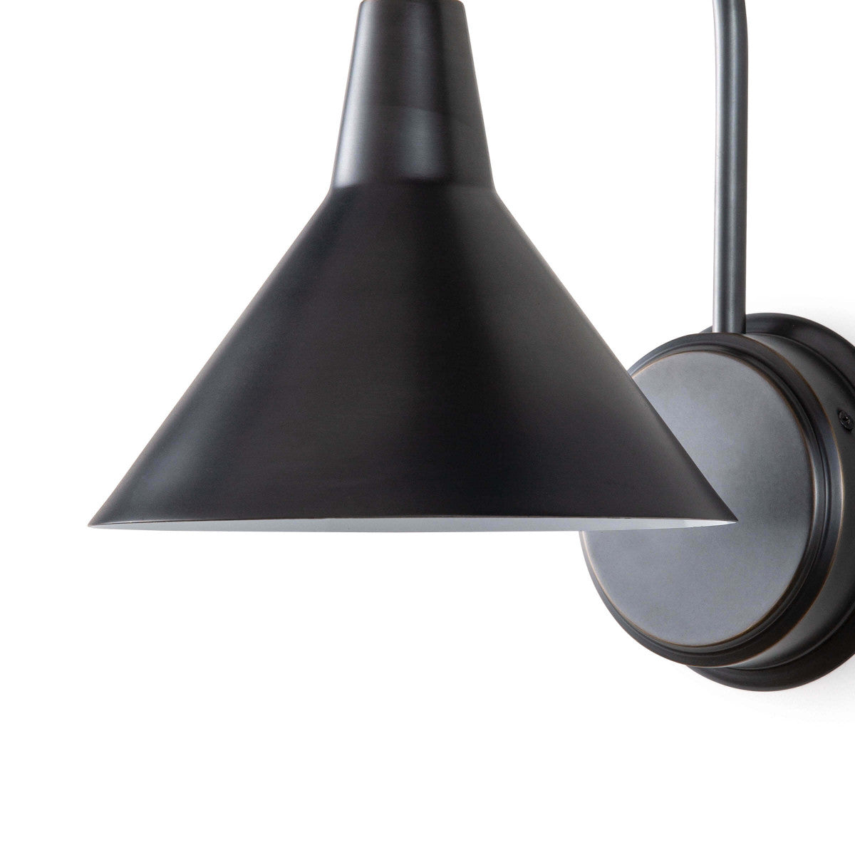 This Dublin Oil Rubbed Bronze Sconce has clean lines, creating a modern industrial look. These are the perfect sophisticated touch for any bedroom, kitchen, or hallway  Size: 7.75"w x 11"d x 13"h Material: Steel