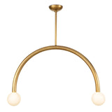 We love the unique, symmetrical shape of this Happy Pendant Large by Regina Andrews. This adds a modern yet playful lighting to any kitchen, living room, or other area needing extra warmth.