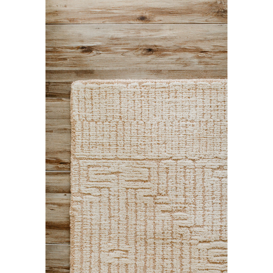 With stunning and delicate linear patterns, the Kopa Collection provides an energetic and fresh canvas for a low profile, long-lasting 100% wool rug. Each design is hand-tufted by skilled artisans in India. Crafted by Loloi for ED Ellen DeGeneres.  Hand Tufted 100% Wool India KO-06 ED Blush/Ivory
