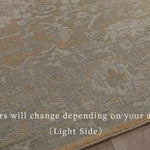 Durable, low pile, and soft underfoot, this rug is inspired by classic vintage and antique rugs. The Rosemarie Chris Loves Julia Gold / Sand ROE-01 rug from Loloi features a beautiful vintage pattern and patina. The rug is easy to clean, never sheds, and perfect for living rooms, dining rooms, hallways, and kitchens!