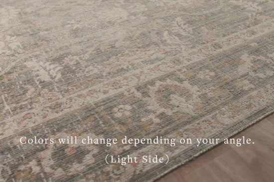 Durable, low pile, and soft underfoot, this rug is inspired by classic vintage and antique rugs. The Rosemarie Chris Loves Julia Sage / Blush ROE-01 rug from Loloi features a beautiful vintage pattern and patina. The rug is easy to clean, never sheds, and perfect for living rooms, dining rooms, hallways, and kitchens!