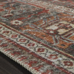Timeless and classic, the Loren Brick / Midnight Area Rug offers vintage hand-knotted looks at an affordable price. Created in Turkey using the most advanced rug-making technology, these printed designs provide a textured effect by portraying every single individual knot on a soft polyester base.  Power Loomed 100% Polyester LQ-13 Brick / Midnight