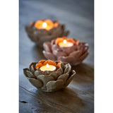 Handmade Ceramic Flower Tealight Holder
