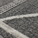 A new take on Moroccan style rugs, the Iman Collection is hand-knotted of 100% wool pile by skilled artisans in India. The surface features linear and braided details, creating tonal variations that make each piece unique. Plus, each design is finished with playful fringe.  Hand Knotted 100% Wool Pile IMA-02 Beige / Charcoal