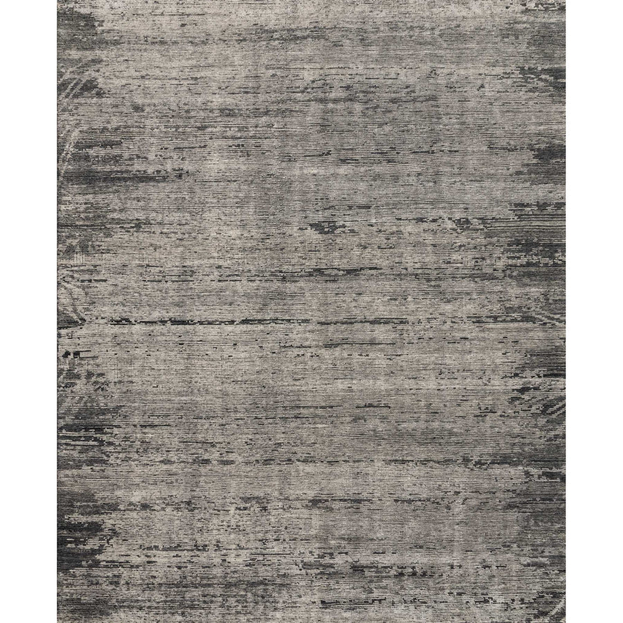 Amara Silver/Dark Grey Hand-Knotted Rug