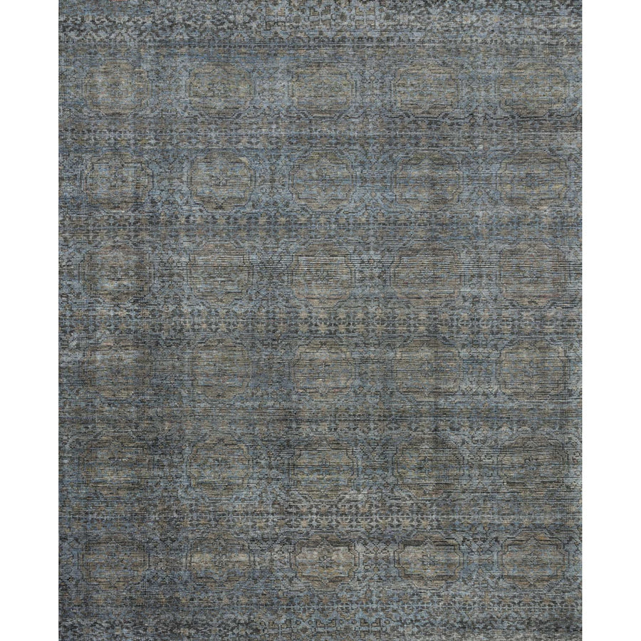 Amara Blue/Gold Hand-Knotted Rug