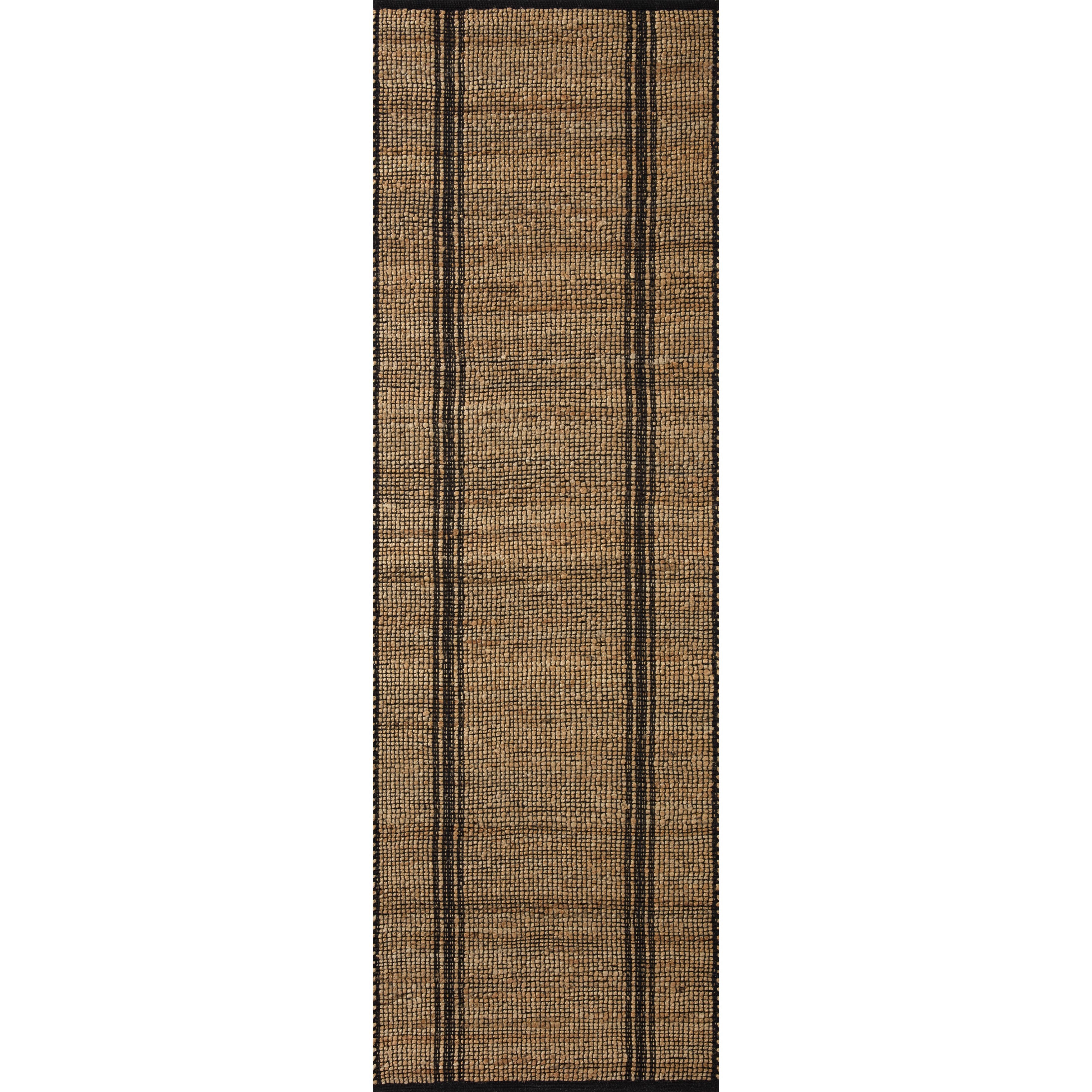 Featuring Angela Rose x Loloi Colton Natural / Black Rug by Loloi at Amethyst Home. The Angela Rose x Loloi Colton Natural / Black rug is a new take on the staple jute rug, blended with cotton for added softness. In a range of linear designs in modern earth tones, Colton can add visual interest to a room or serve as a gently textured neutral. This collection is hand-woven in India and Good. Amethyst Home provides interior design services, furniture, rugs, and lighting in the Alpharetta metro area.