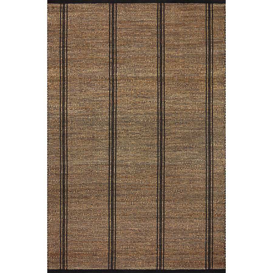 The Angela Rose x Loloi Colton CON-01 Natural / Black rug is a new take on the staple jute rug, blended with cotton for added softness. In a range of linear designs in modern earth tones, Colton can add visual interest to a room or serve as a gently textured neutral. Amethyst favorite! Amethyst Home provides interior design services, furniture, rugs, and lighting in the Des Moines metro area.