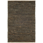 Combining a low profile surface with a dramatic nubby texture, this hardworking and durable rug features undyed Natural jute stripes combined with the warmth and comfort of Black wool. From our Bunny Williams collection. Amethyst Home provides interior design, new construction, custom furniture, and area rugs in the Portland metro area.