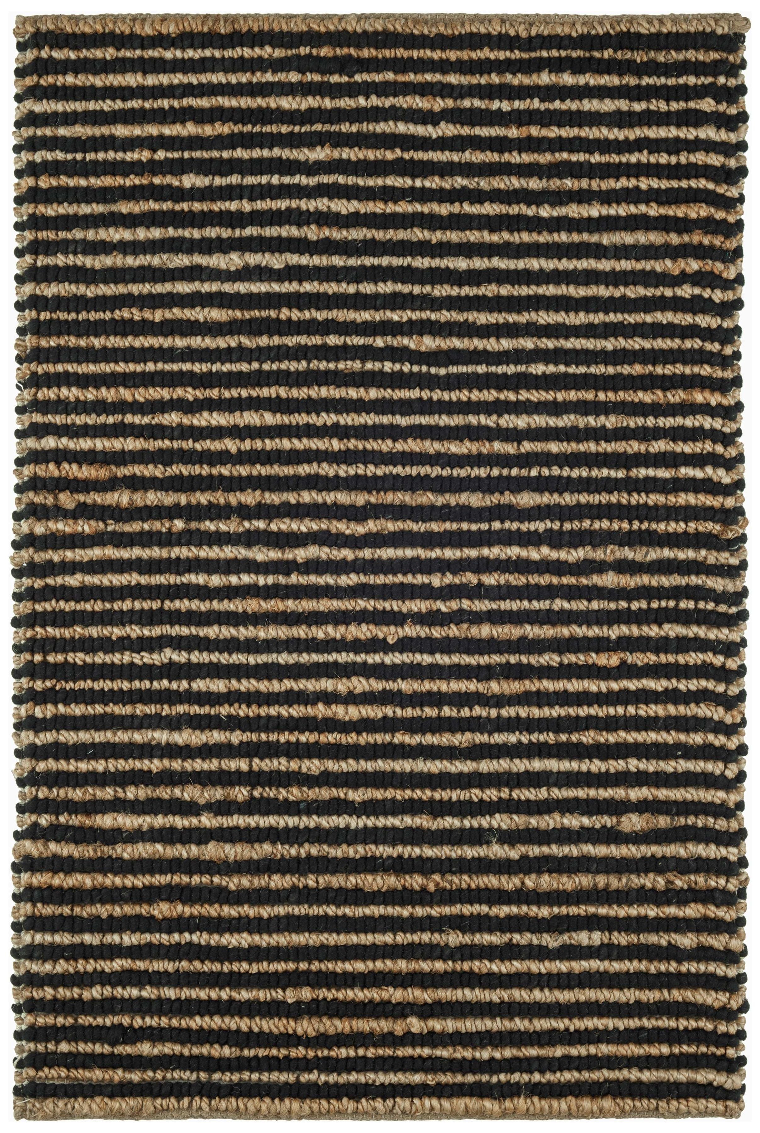 Combining a low profile surface with a dramatic nubby texture, this hardworking and durable rug features undyed Natural jute stripes combined with the warmth and comfort of Black wool. From our Bunny Williams collection. Amethyst Home provides interior design, new construction, custom furniture, and area rugs in the Portland metro area.