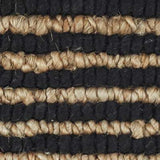 Combining a low profile surface with a dramatic nubby texture, this hardworking and durable rug features undyed Natural jute stripes combined with the warmth and comfort of Black wool. From our Bunny Williams collection. Amethyst Home provides interior design, new construction, custom furniture, and area rugs in the Winter Garden metro area.