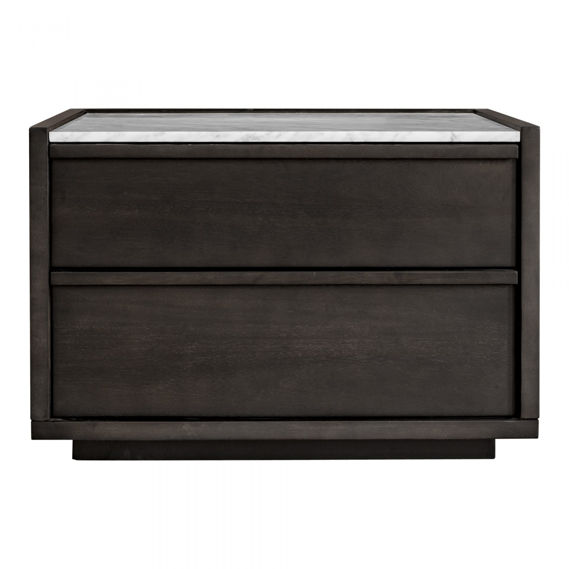 We love the white marble top of this Ashcroft Nightstand. With two soft-close drawers, this is a sophisticated and functional piece to add to your bedroom.   Size: 26.5"W x 19"D x 18"H Material: Acacia Veneer, White Marble Top, MDF