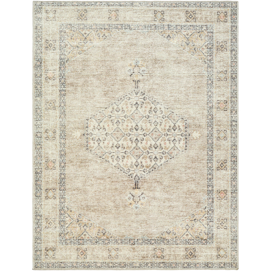 Becki Owens x Surya Tapis médaillon blanc cassé Lila