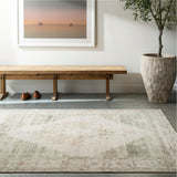The Luca Olive Medallion Rug from Becki Owens x Surya is a vintage inspired collection full of rich design and subtle versatile colors that will bring a curated and collected feel to any room. Amethyst Home provides interior design, new construction, custom furniture, and area rugs in the Boston metro area.