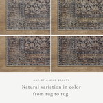 Touting richly saturated colors and a distressed pattern, the Billie BIL-01 AL Ink / Salmon Rug captures the look of a well-worn antique rug. Reminiscent of one-of-a-kind rugs, this Amber Lewis x Loloi collection features random variations in color that render no two pieces exactly alike, creating up to 30% variance in color. Billie also carries the Okeo-Tex® label. Amethyst Home provides interior design, new construction, custom furniture, and rugs for the Chicago metro area.
