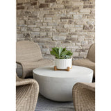 Basil Outdoor Coffee Table - Matte White | ready to ship!
