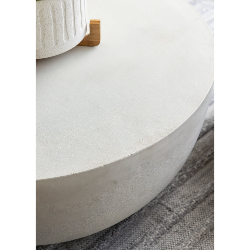 Featuring Drum Iron Coffee Table - Matte White by Four Hands at Amethyst Home. Our favorite Drum Iron Coffee Table now comes in a gorgeous matte white finish. This brings a sleek, simple look to any space.  We love the look inside but it is also outdoor grade.
Overall Dimensions: 36"W x 36"L x 15"H
Colors: Matte White Cast AluminumMaterials: AluminumWeight. Amethyst Home provides interior design, new home construction design consulting, vintage area rugs, and lighting in the Washington metro area.