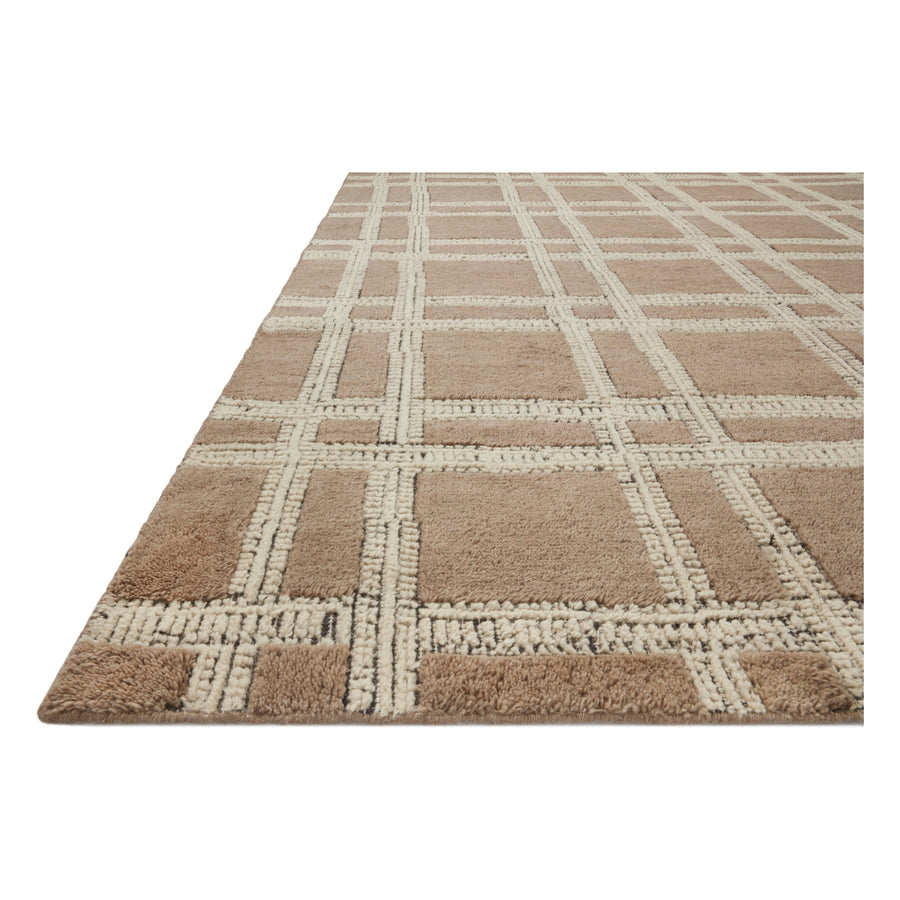 Carrier & Company x Loloi Milton Taupe / Ivory Rug Amethyst Home