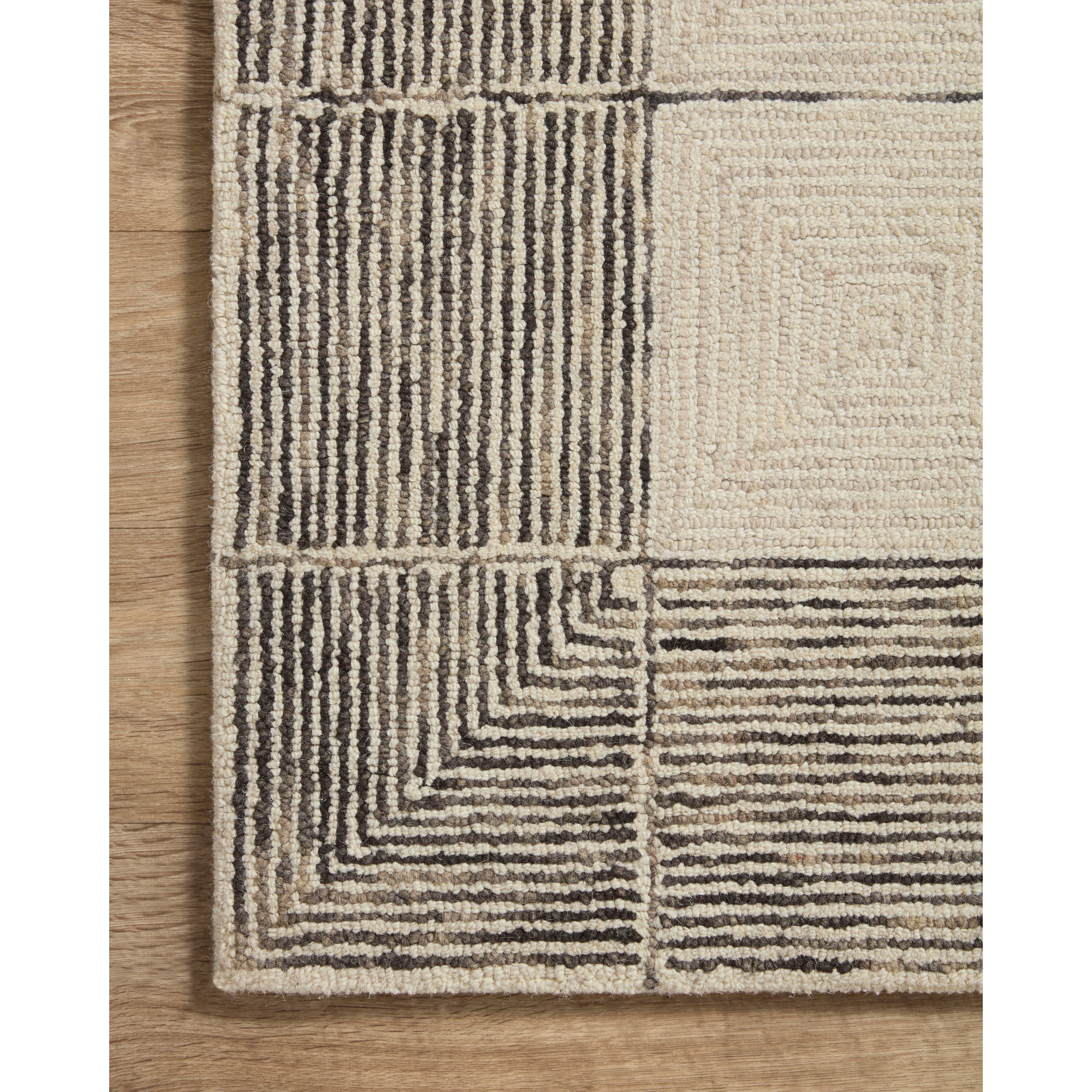 Featuring Chris Loves Julia x Loloi Francis Cream / Black Rug by Loloi at Amethyst Home. The unboring neutral. Picture perfect — we love the way this rug frames your furnishings.
It’s no coincidence that the pattern of the Francis Cream / Black rug for Chris Loves Julia x Loloi may remind you of tilework—it’s based on favorite flooring patterns of the couple, from tilework to parquet flooring. Amethyst Home provides interior design services, furniture, rugs, and lighting in the Chicago metro area.