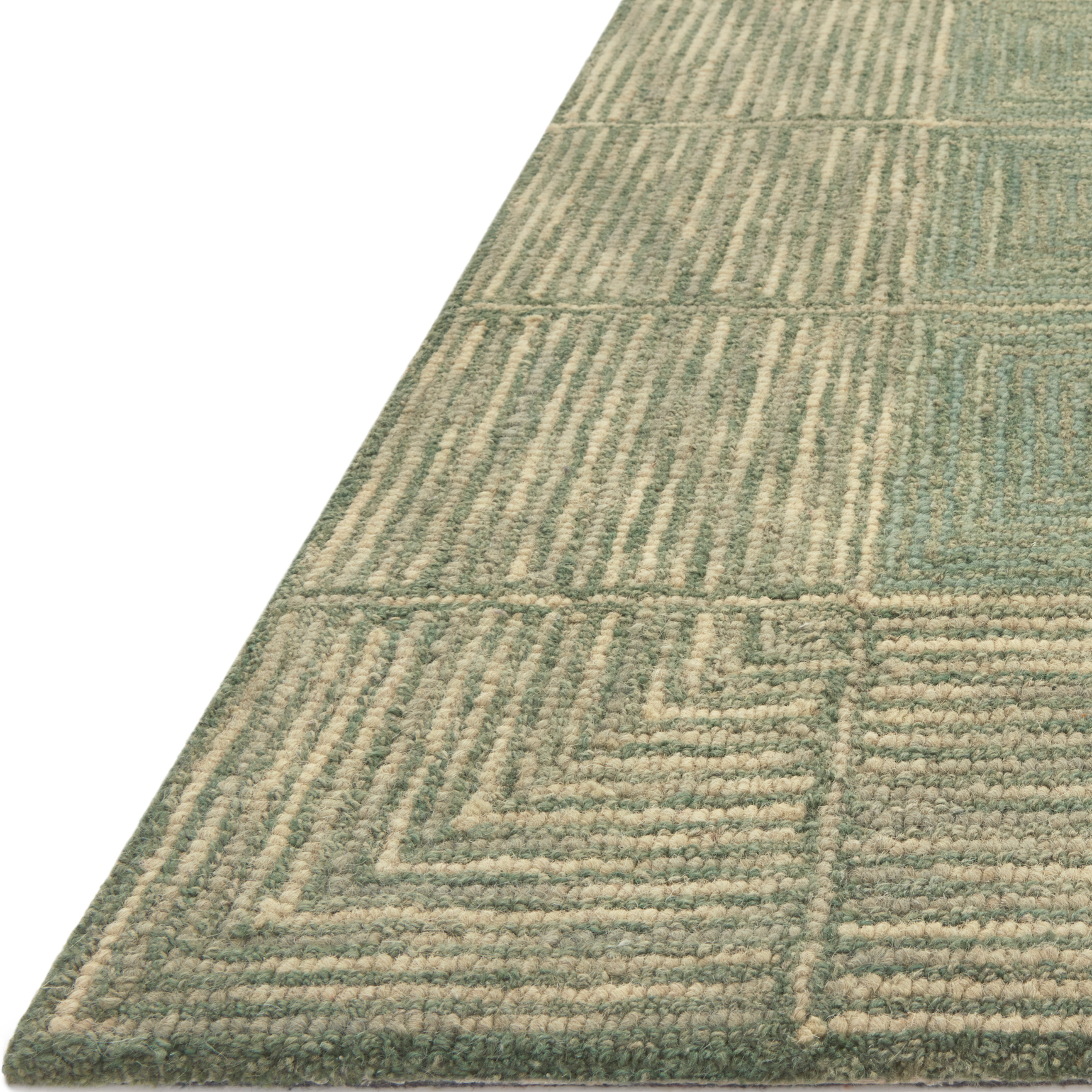 Chris Loves Julia x Loloi Francis CJ Green / Natural Rug 📷 Try