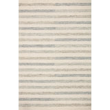 Known for its durability, the Chris Ivory / Slate hooked wool rug is a smart choice for any room in your home that gets lots of love. The subtle, tonal stripes remind us of our favorite California cool hemp rugs. Amethyst Home provides interior design services, furniture, rugs, and lighting in the Kansas City metro area.