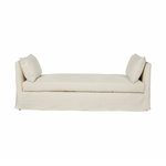 The April Daybed by Cisco Brothers is one of our favorite, most versatile pieces for any room in your home. Photographed in Brevard Birch and Otis White.   Overall size: 82"w x 31"d x 29"h