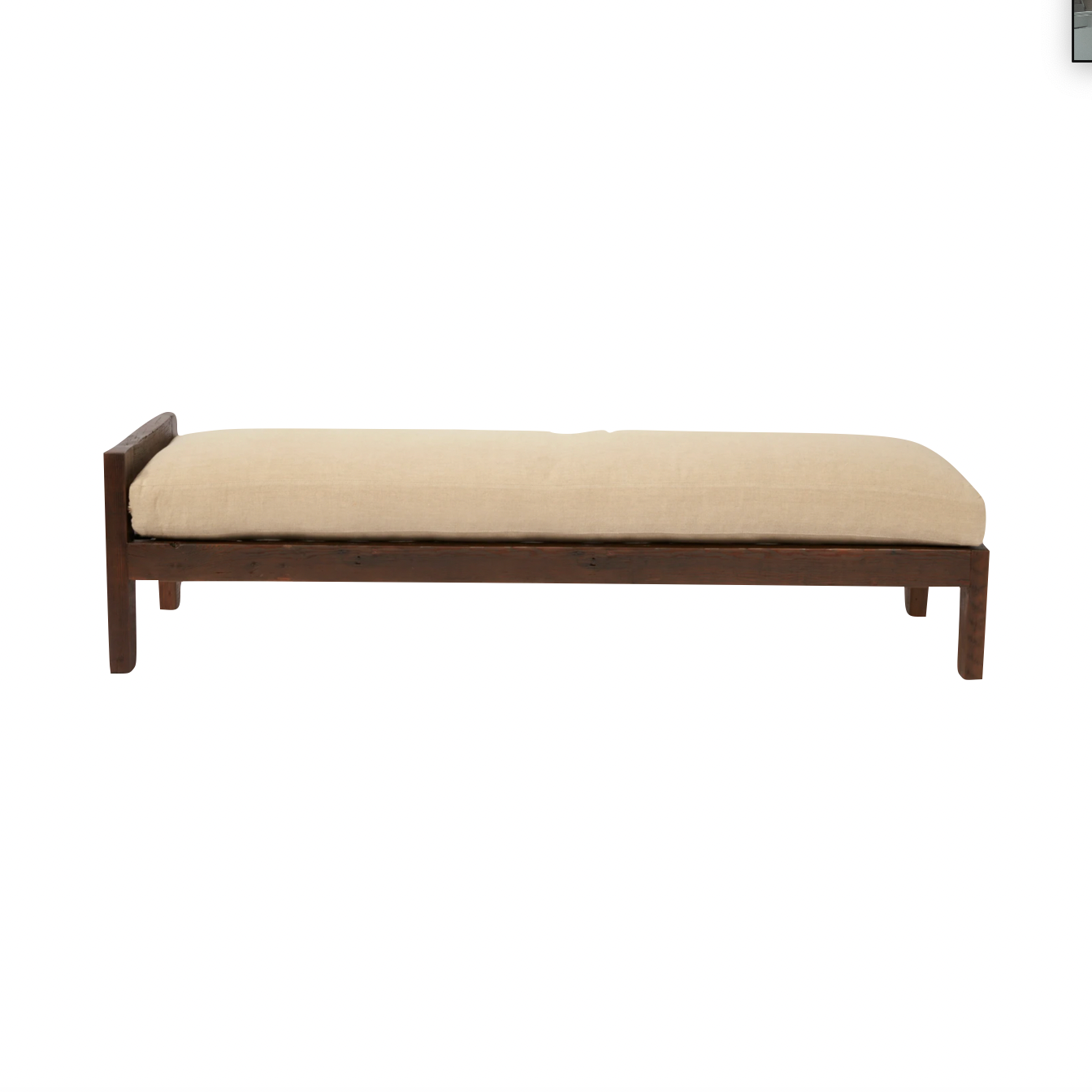 A beautifully crafted modern piece, the Corpus Daybed from Cisco Brothers is sure to bring comfort and style to any space. Photographed in Brevard Burlap.   Overall size: 78"w x 27"d x 18"h