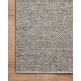 Featuring Collins Amber Lewis x Loloi Pebble / Silver Hand-Knotted Rug by Loloi at Amethyst Home. The Collins Pebble / Silver rug for Amber Lewis x Loloi is hand-knotted of wool and cotton by skilled artisans in India. Collins features varying knotting techniques interwoven to create a uniquely texture pattern, elevating any space with this versatile neutral. Collins . Amethyst Home provides interior design, new construction, custom furniture, and rugs for the Calabasas and Los Angeles metro area.