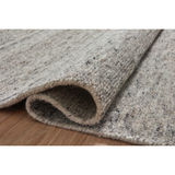 Featuring Collins Amber Lewis x Loloi Pebble / Silver Hand-Knotted Rug by Loloi at Amethyst Home. The Collins Pebble / Silver rug for Amber Lewis x Loloi is hand-knotted of wool and cotton by skilled artisans in India. Collins features varying knotting techniques interwoven to create a uniquely texture pattern, elevating any space with this versatile neutral. C. Amethyst Home provides interior design, new construction, custom furniture, and rugs for the Winter Park and Orlando, Florida metro area.