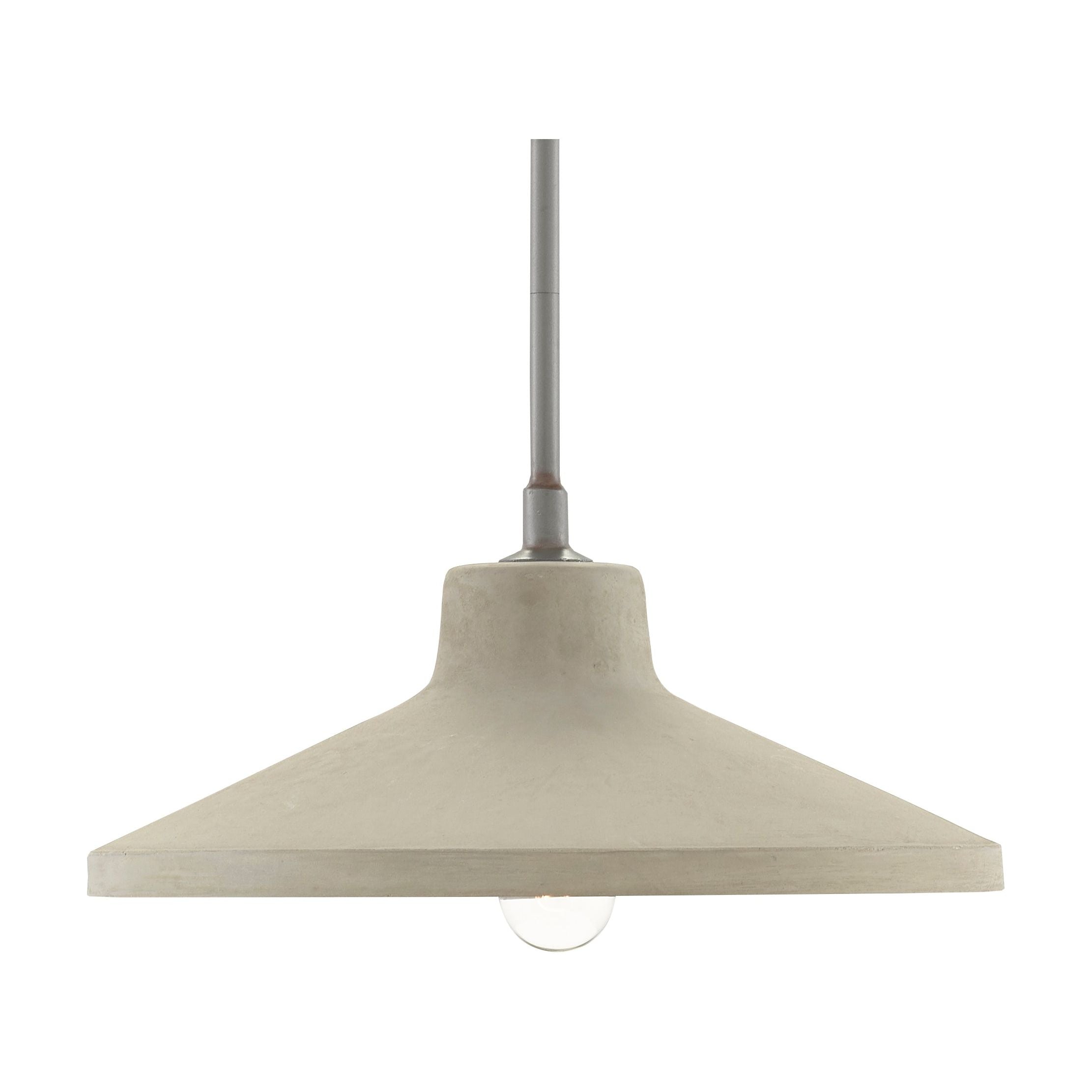 The Stonemoss Pendant, designed by Iian Thornton, has a shade made of hand-formed concrete in a Portland finish. The metal hardware, in a Hiroshi Gray finish, is as clean-lined as the shade to bring this gray pendant a pared-down profile. Amethyst Home provides interior design, new home construction design consulting, vintage area rugs, and lighting in the Park City metro area.