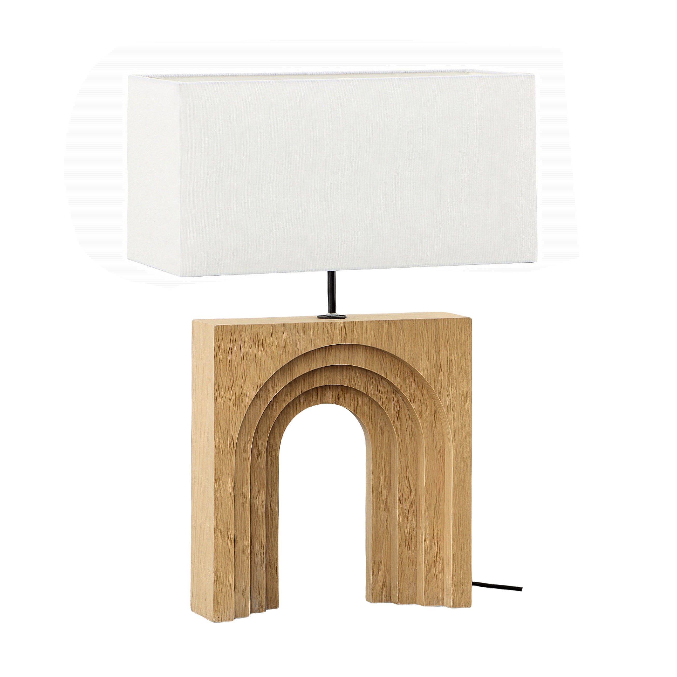 Create a calming ambiance with this modern art-inspired table lamp, displaying an ultimate combination of style and warmth for your interior space. Amethyst Home provides interior design, new home construction design consulting, vintage area rugs, and lighting in the Alpharetta metro area.