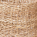 Create a warm and relaxed look in your home with this set of decorative baskets. These baskets are crafted from natural, hand-braided Abaca fibers, a durable material known for its exceptional strength and flexibility. With their organic and subtle expression, these baskets will make a stunning addition to a laundry room or bathroom. Amethyst Home provides interior design, new home construction design consulting, vintage area rugs, and lighting in the Scottsdale metro area.