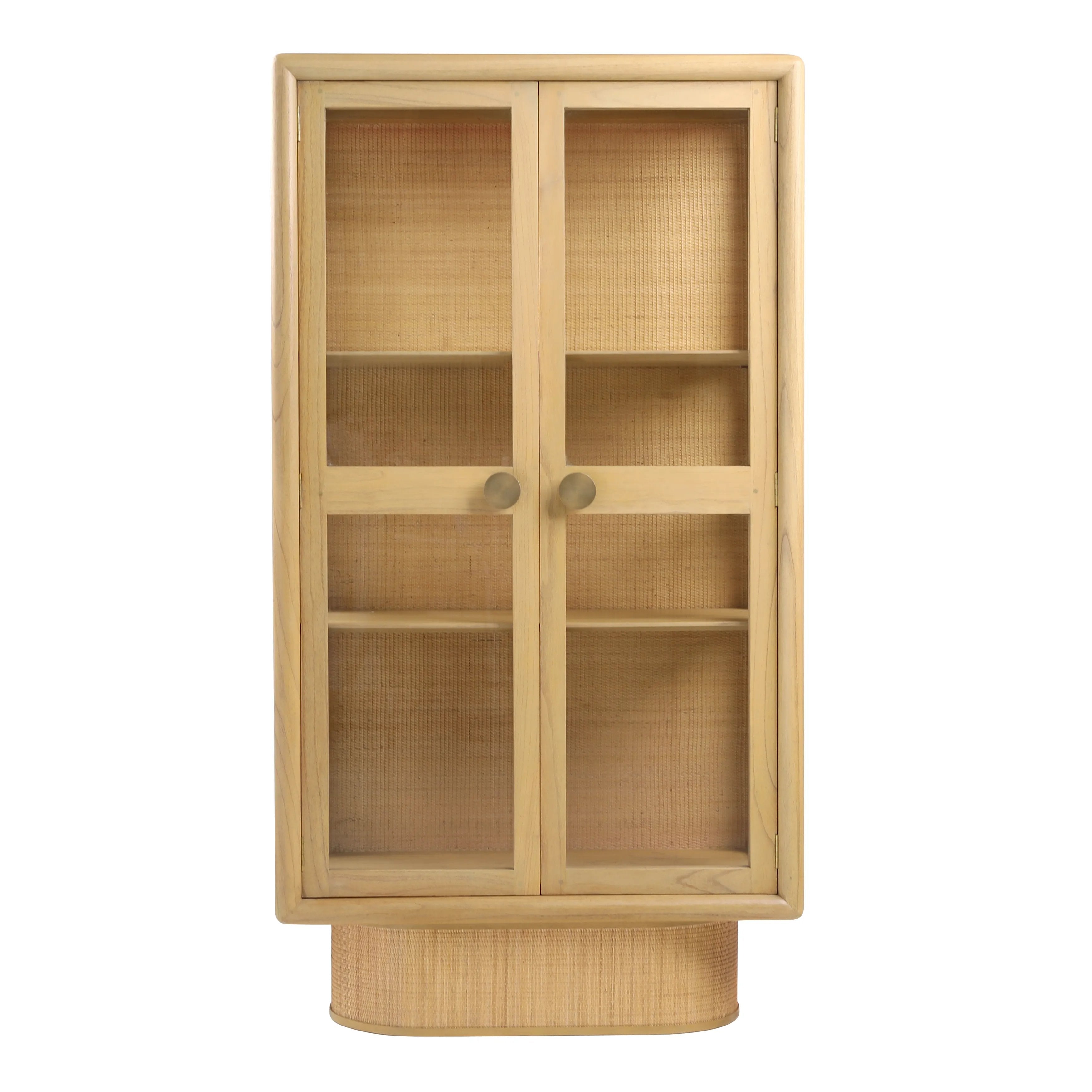 Make the most of your home's space with Crispina's Natural Cabinet! With its modern design and classic materials, this sturdy cabinet is perfect for stylish storage Amethyst Home provides interior design, new home construction design consulting, vintage area rugs, and lighting in the Houston metro area.