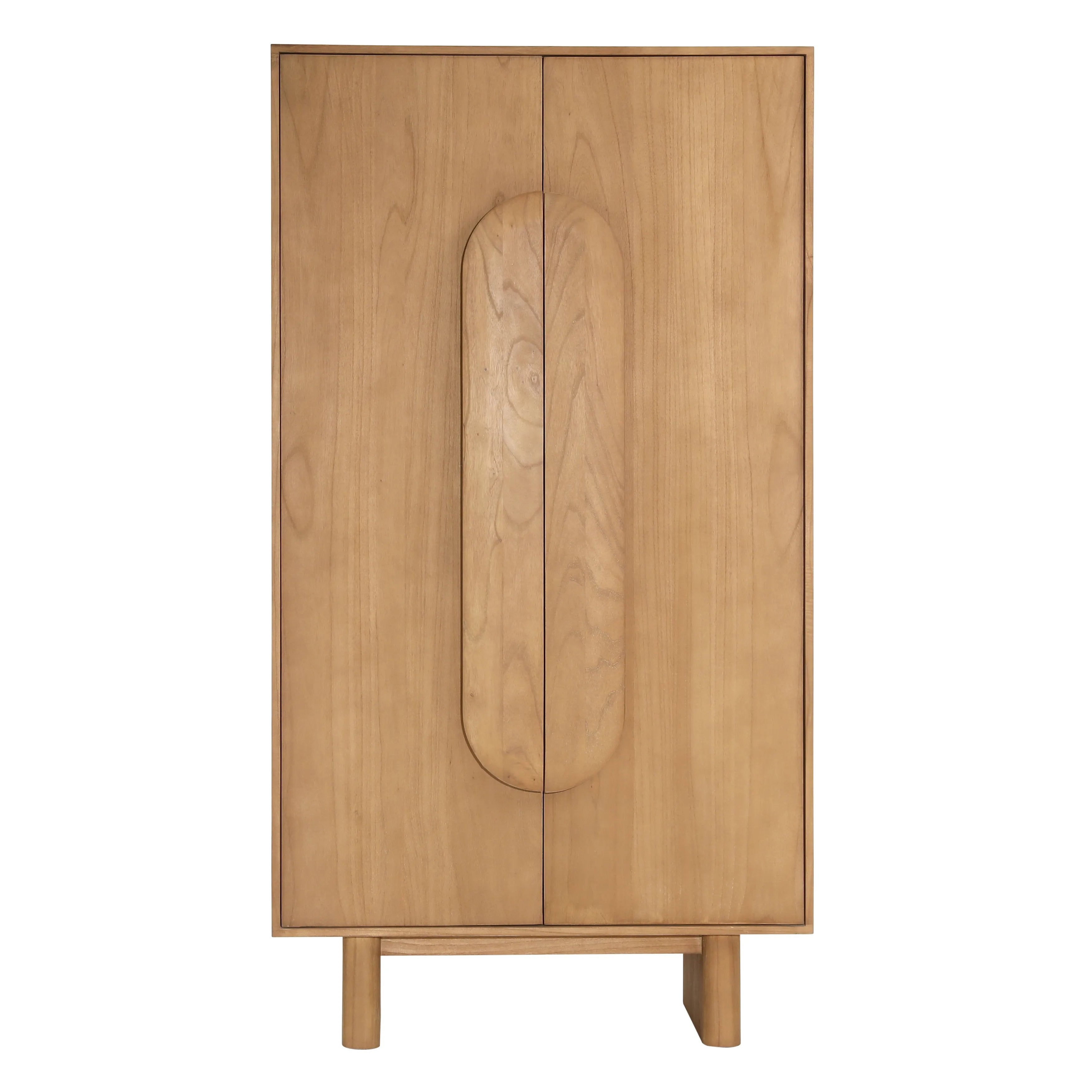 Beautify your living space with the Jada Natural Cabinet. Crafted from wood with a natural finish, this cabinet has ample storage that'll help you organize your space. Enjoy a clean, timeless look for years to come Amethyst Home provides interior design, new home construction design consulting, vintage area rugs, and lighting in the Calabasas metro area.