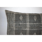 The fabric used to make these pillows are woven with local sheep and goat wool by traditional weavers in rural northern India. Some variation with handwoven fabrics and small imperfections that come with handmade goods are considered acceptable and add to the handmade authenticity of the item. Amethyst Home provides interior design services, furniture, rugs, and lighting in the Monterey metro area.