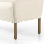 Introducing a sustainable take on slipcovered seating. A relaxed dining bench is upholstered in soft, sustainably made Belgian Linenâ„¢, with solid oak legs. Libecoâ„¢-sourced Belgian linens are 100% natural and free of toxic chemicals. Certified Oeko-TexÂ® STANDARD 100, slipcovered styles are fully removable and machine-washable for easy care. Amethyst Home provides interior design, new home construction design consulting, vintage area rugs, and lighting in the Scottsdale metro area.