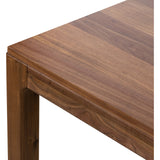 Inspired by campaign-style furniture of the 1800s â€” packable pieces first designed for traveling military use â€” a simply shaped dining table of natural walnut features a subtly inset top and rounded legs Amethyst Home provides interior design, new home construction design consulting, vintage area rugs, and lighting in the Nashville metro area.