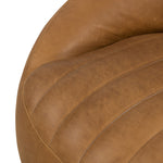 The Audie Heirloom Sienna Swivel Chair is made of heirloom leather that is salvaged and processed from upcycled hides featuring an abundance of natural markings, scars, and color variations. The result? Supple, buttery-soft hides with an unmatched depth of color and authentic lived-in look. Amethyst Home provides interior design services, furniture, rugs, and lighting in the Seattle metro area.