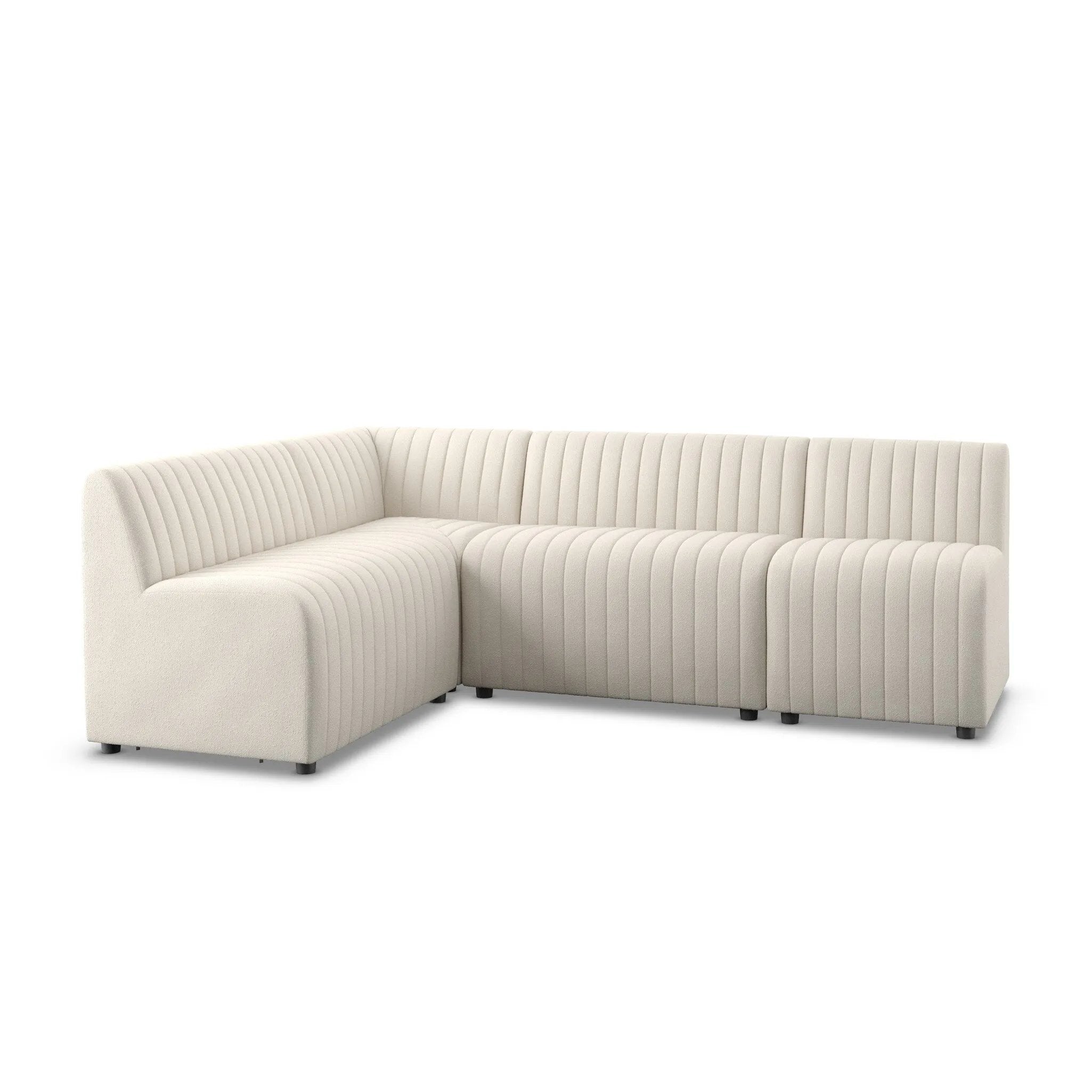 High-performance fabric in a versatile oatmeal hue features dramatic channeling, for trend-forward texture and sumptuous sit. Option to pair with matching pieces for clever modularity.Overall Dimensions91.50"w x 66.50"d x 31.50"hFull Details &amp; SpecificationsTear SheetBack Cushion Attachment : Fixe Amethyst Home provides interior design, new home construction design consulting, vintage area rugs, and lighting in the Tampa metro area.