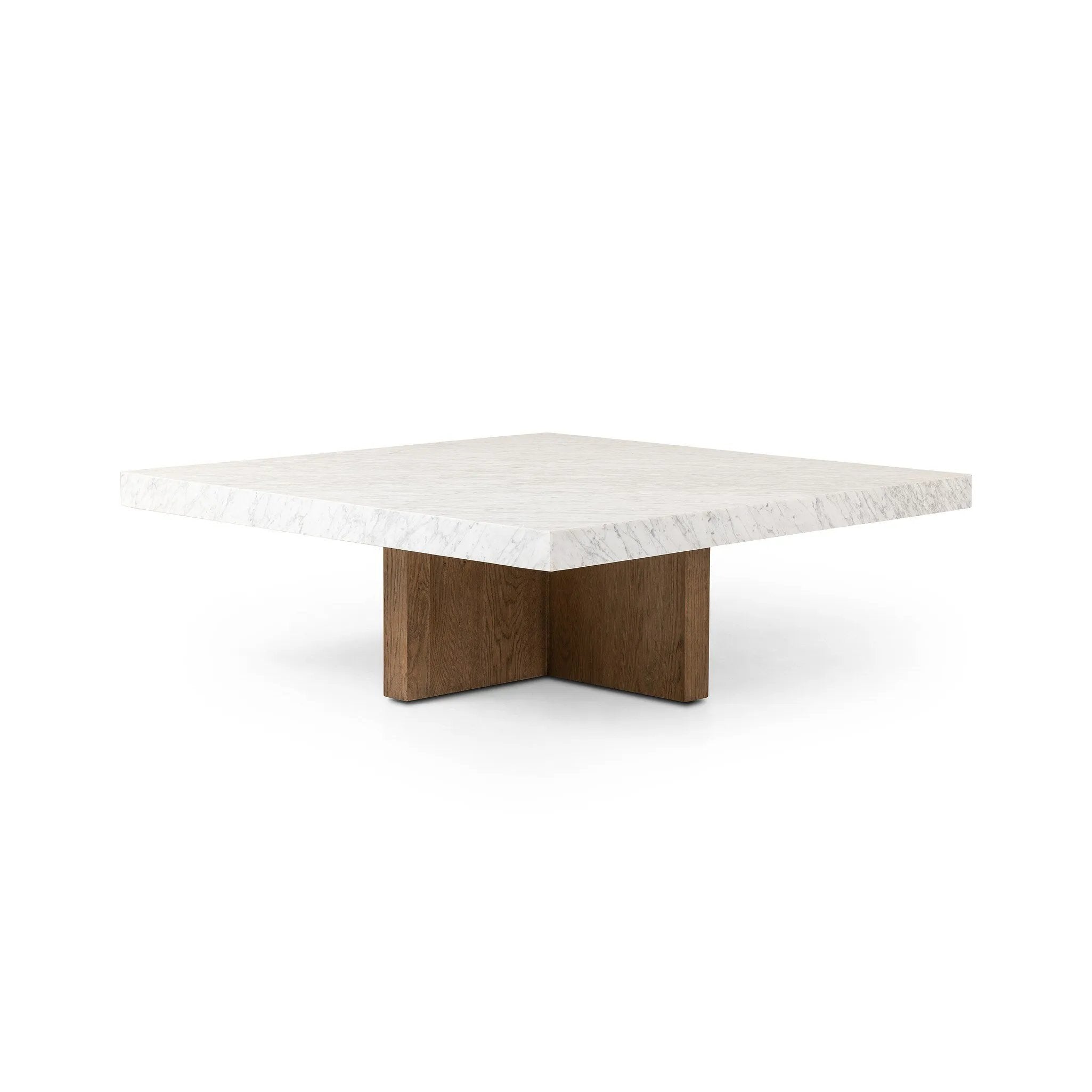Featuring Bellamy White Carrera Marble Square Coffee Table by Four Hands at Amethyst Home. Structured lines and wide proportions fuse for a mixed material coffee table of smoked oak and polished marble.
Collection: HughesColors: White Carrera Marble, Smoked Oak VeneerMaterials: Carrara Solid, Thick Oak Veneer ,Poplar Plywood Weight: 231.48 lbs. Amethyst Home provides interior design, new home construction design consulting, vintage area rugs, and lighting in the Newport Beach metro area.