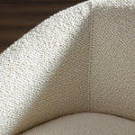 An easy, go-with-anything accent chair in a classic shape and elevated fabric. Upholstered in a soft vintage-inspired fabric with boucle yarns throughout for added texture. Finished with nettlewood spindle legs.Collection: Allsto Amethyst Home provides interior design, new home construction design consulting, vintage area rugs, and lighting in the Monterey metro area.